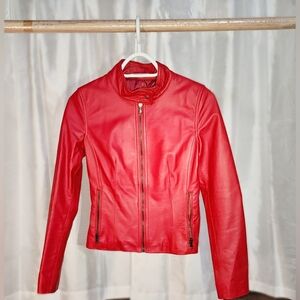 Vera Pelle Red Leather Jacket
